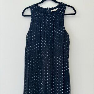 LOFT Sleeveless Tiered Dress